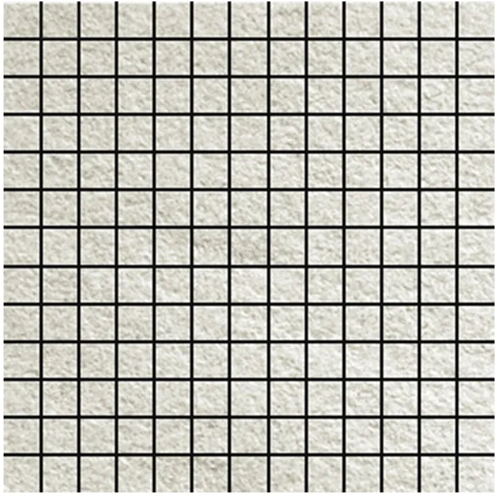 Pietre Quarzite Mosaico Ghiaccio 10.5mm Strutturato 30x30